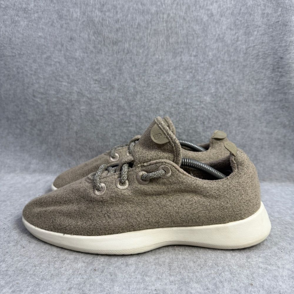 Allbirds Shoes Womens Size 8 Wool Runners Tan & White Comfort Casual Sneakers
